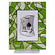 Green confirmation favor with box 7.5x10 cm s1