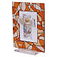 First Communion favour, amber picture with Eucharistic symbols, 3x4 in s2