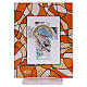 Quadretto Maria bomboniera battesimo 7,5x10 cm ambra s1