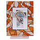 Virgin Mary picture baptism favor 7.5x10 cm amber s1