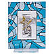 Aquamarine picture, Guardian Angel, Baptism favour, 5.5x4.5 in s1