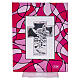 Quadro batismo lembrancinha anjo cor-de-rosa 14x11 cm s3