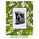 Quadro verde vidro lembrancinha Crisma 14x11 cm s3