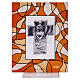 Quadro cor de âmbar lembrancinha Comunhão 14x11 cm vidro s3