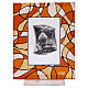 First Confirmation glass picture 14x11 cm amber colored favor s3