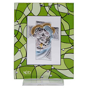 Green Holy Family wedding favor picture 10x7.5 cm