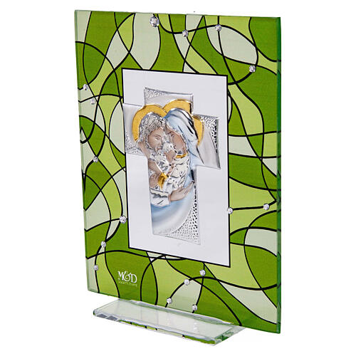 Green Holy Family wedding favor picture 14x11 cm 2