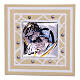 Wedding favour, ivory-coloured glass, Holy Family, 3x3 in s1
