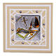 Ivory confirmation favor with box 7x7 cm s1