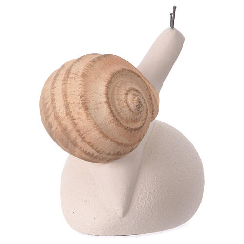 Stylised coloured snail in refractory clay, Centro Ave, h 5 in 4