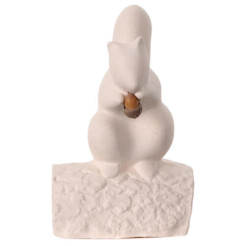 Écureuil stylisé avec gland argile réfractaire Centre Ave h 13 cm 1