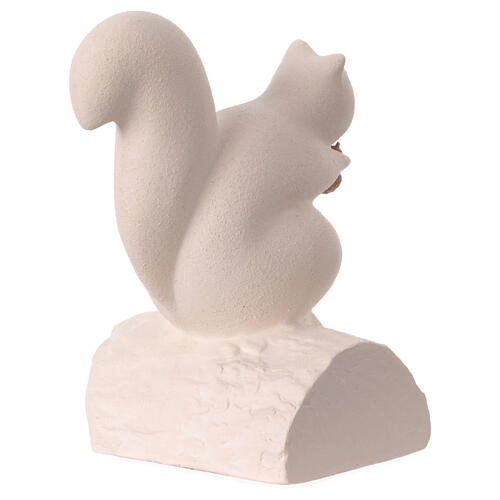 Écureuil stylisé avec gland argile réfractaire Centre Ave h 13 cm 4