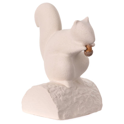 Stylized natural squirrel in refractory clay Centro Ave h 13 cm 3