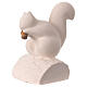 Stylized natural squirrel in refractory clay Centro Ave h 13 cm s2