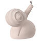 Caracol estilizado acabamento natural argila refratária Centro Ave h 12 cm s4