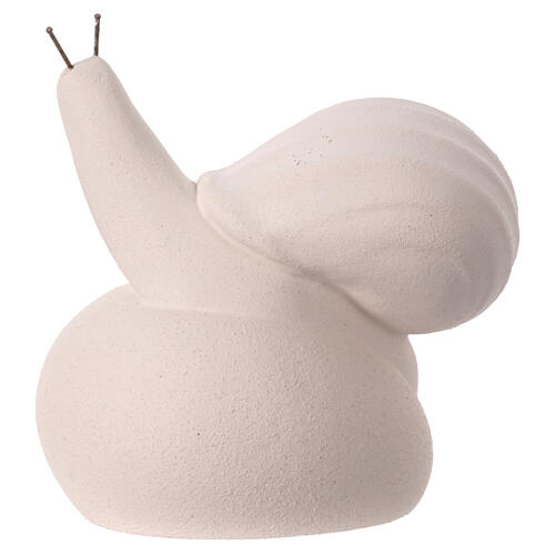 Stylized snail natural color refractory clay Centro Ave h 12 cm 3