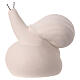 Stylized snail natural color refractory clay Centro Ave h 12 cm s3