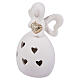 Angel-shaped favour with cut-out hearts and LED light, h 4 in s2