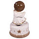 Porcelain angel-shaped music box, religious favour, h 5 in s3