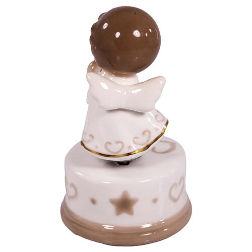 Porcelain music box angel favor h 13 cm 3