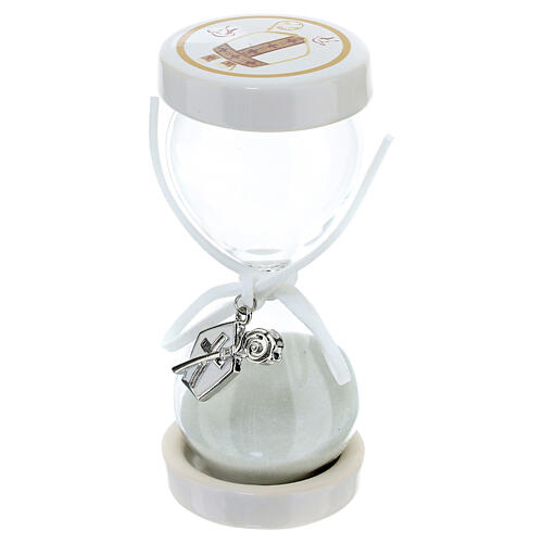 Confirmation favour: hourglass of 4 in 1