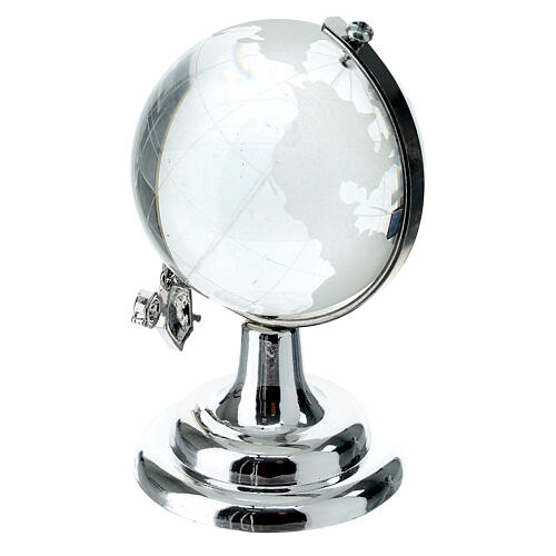 Globe with pendant, Confirmation favour, h 3 in 2