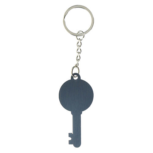 Angel key ring 3 cm height wooden key 2