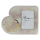 Portafoto Sacra Famiglia bianco oro 17x13 cm resina s1