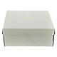 Portafoto Sacra Famiglia bianco oro 17x13 cm resina s3