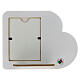 White and colored Confirmation photo frame 17x13 cm resin s2