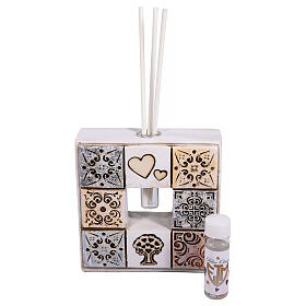 Diffuser decorated tree of life hearts 10x10 cm