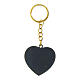 Heart-shaped keychain with couple and Tree of Life, golden edge, h 1.5 in s2