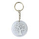 Round silver Tree of Life key ring, height 5 cm s1