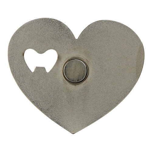 Heart-shaped magnetic cap opener, 3.5x4 in 2