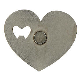 Apribottiglie con calamita a cuore 9x9,5 cm