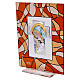 Mary square baptism favor 14x11 cm amber s2