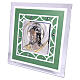 Christ photo frame in green, small 17x17 cm s2