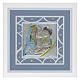 Quadretto celeste 17x17 cm idea regalo battesimo maternità s1