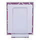 Porta-retrato de vidro moldura cor-de-rosa maternidade 10x7 cm batismo s3