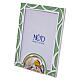 First Communion photo frame, green glass, 4x3 in s2