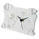 Resin clock 9x14 cm Confirmation hearts white s2