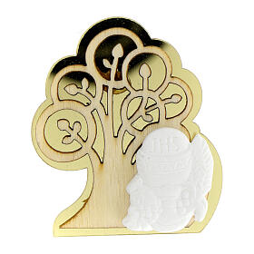 Golden Tree of Life magnet, First Communion favour, h 2 in