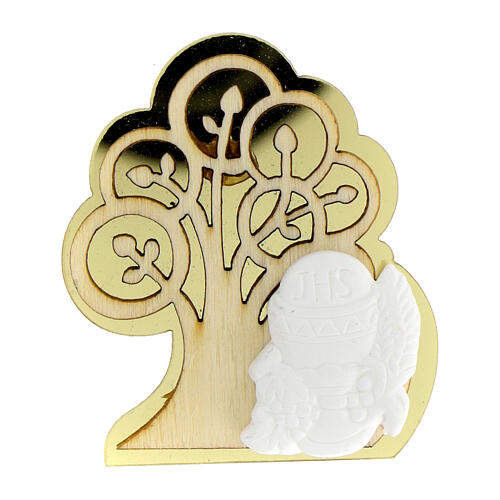 Golden Tree of Life magnet, First Communion favour, h 2 in 1