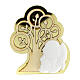 Golden Tree of Life magnet, First Communion favour, h 2 in s1