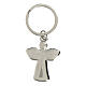 Angel-shaped metallic keychain with rhinestone, religious favour, h 1.5 in s2