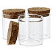Glass jar with cork lid for favours, 2.2x1.4 in s2