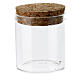 Glass jar with cork stopper 5x4.5 cm party favors s1