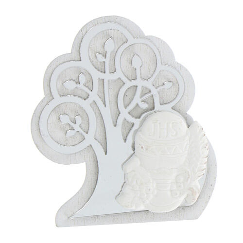 Silver Tree of Life, First Communion magnet, h 2 in 1