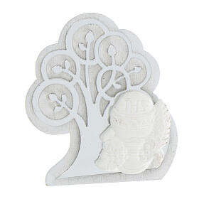 Communion favor magnet silver tree of life, 5 cm height