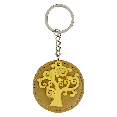 Brelok do kluczy pamiątka drzewo życia, h 5 cm, złoty kolor 1